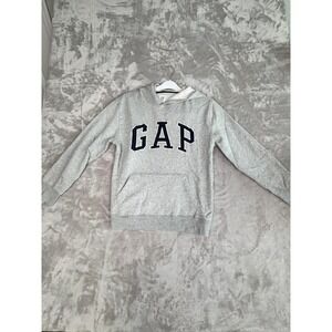 GAP Kids XXL Gray‎ Hoodie Sweatshirt Pullover Big Logo Youth Activewear